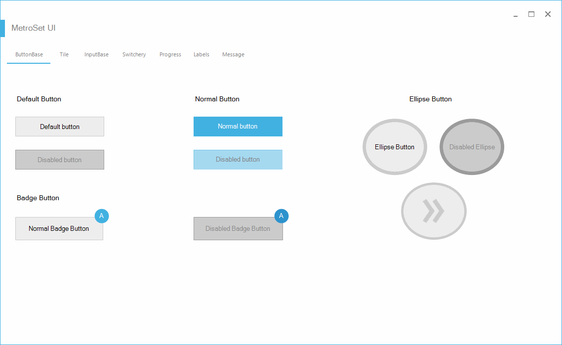 MetroSet UI